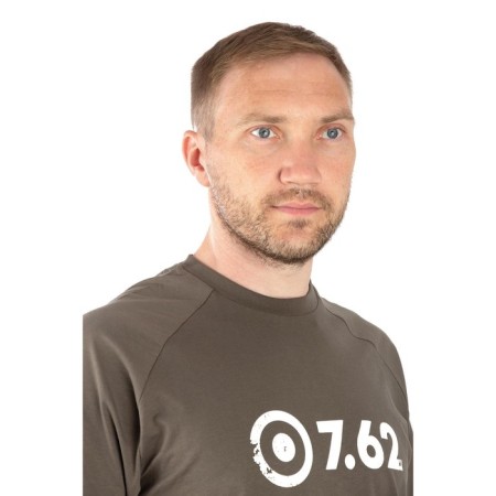 T-shirt 7.62 LOGO, cotton, olive, rs XS-6