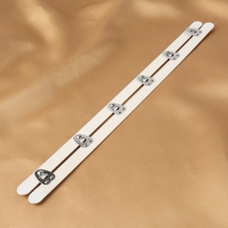 Corset-stainer, 30 cm, white/silver color-2