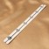 Corset-stainer, 30 cm, white/silver color