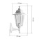 Lamp Garden Era E27, IP44, 60W, 190x225x340 mm, white