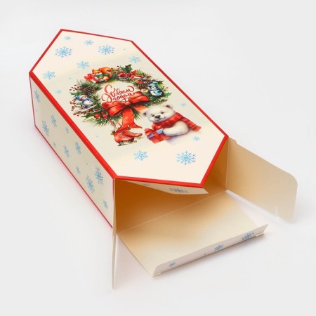 New Year. Gift box - New Year's Folding Candy "Beasts", 18 x 28 x 10 cm.-2
