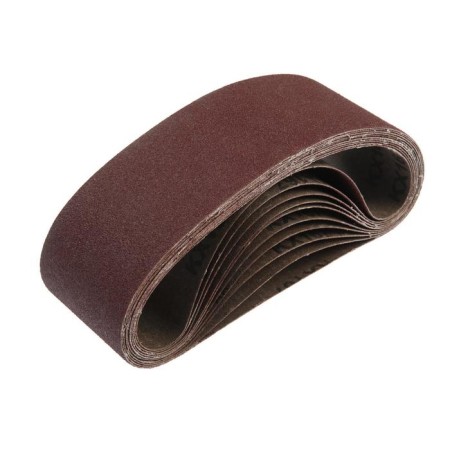 The tape is abrasive endless tundra, on a fabric base, 75 x 533 mm, P80, 10 pcs.