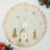 Polyanka under the Christmas tree "Santa Claus and Christmas trees" D-58 cm, white-golden