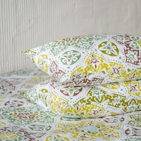 DIU pillowcase set, size 50x70 cm, mustard color, 2 pcs-1
