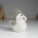 Souvenir Polystone "Snowman White with silver wings, in a knitted cap" 9x6x9 cm