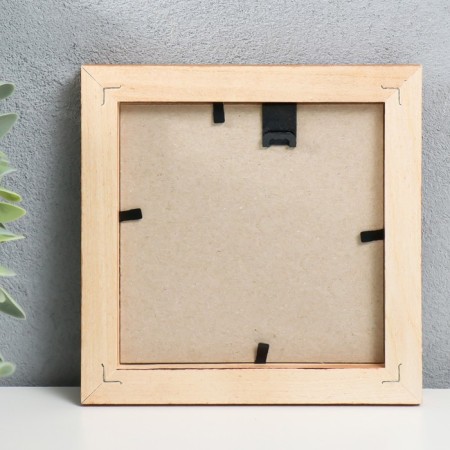 Photo frame pine С24 oak 10x10 cm (plastic screen)-2