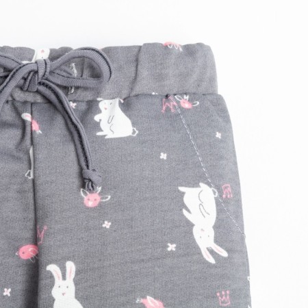 Set: Huds and pants crumb I "Princess", height 80-86 cm, gray/pink color-4