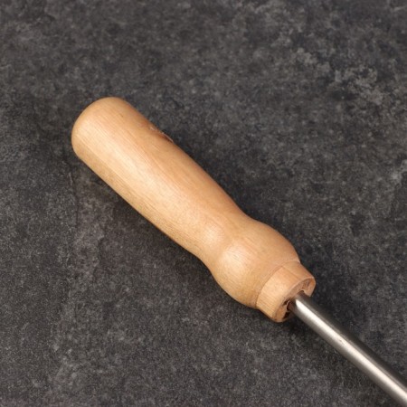 Croeck for meat is universal, 49cm, with a wooden pen-4