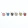 Tarry for engraving "Brilliant paw", 2.2 cm, packing 6 pcs, mix of flowers