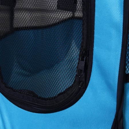 Animal aviary, tent, 8 walls, 70 x 40 cm, blue-6
