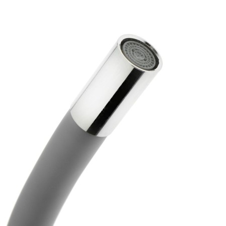 Zein Z2075G kitchen mixer, silicone spout, 40 mm cartridge, brass, gray/chrome-5