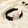 Hair cap "prestige" 3 cm, black