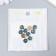 Decor for creativity metal, enamel "Month with a star" Gold, dark blue 1x1.2 cm