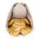 Soft toy "Bunny mi in a golden dress", 23 cm