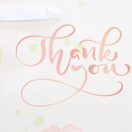 Gift package laminated, packaging, “Thank you”, 25.4 x 30.5 x 12.7 cm-3