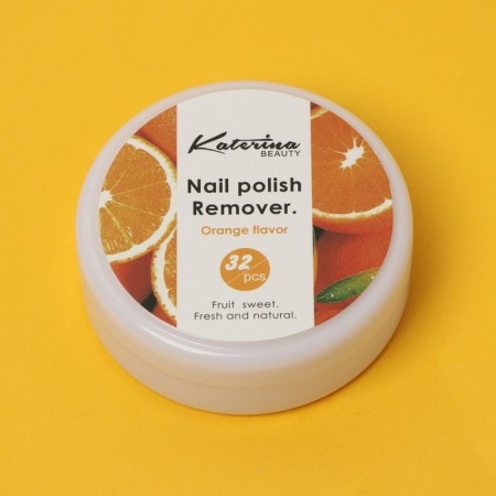 Napkins for removing varnish, gel polish, aroma of orange, 32 pcs-1