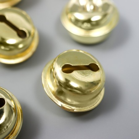 Set of decor for creativity "Bells Gold" set of 15 pcs 1x2x2 cm