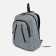 A backpack with a zipper, "saxi", outer pocket, gray color