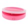 LED ring lamp for Luazon AKS-03, from batteries, 3 modes, pink
