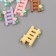 Decor for creativity plastic "Staircase in flowers" set 6 pcs 3x2x1 cm