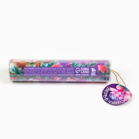 Pen in the tube "Believe in miracles", plastic, 1mm-5