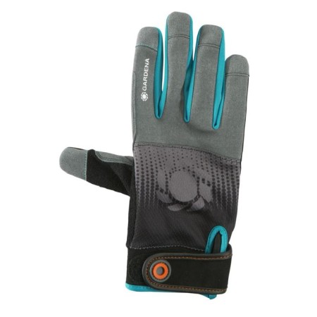 Workers, polyester gloves, without coverage, with dots, size 9, gray-1