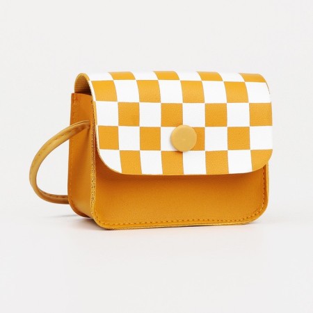 Baby bag on magnet, long belt, yellow color