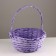 A set of baskets of 3 pcs, d38x17xh42 cm, lilac, willow