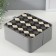 Casket to the leatherette for jewelry "Cell" gray 20x22.5x9.5 cm