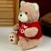 Soft toy "Bear" in a jacket, 25 cm