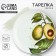 Ceramic plate "Avocado", 22.5 cm, white color