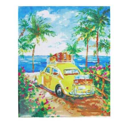 Diamond mosaic on a subframe with a full filling "Trip to the Sea", 40 × 50 cm-4