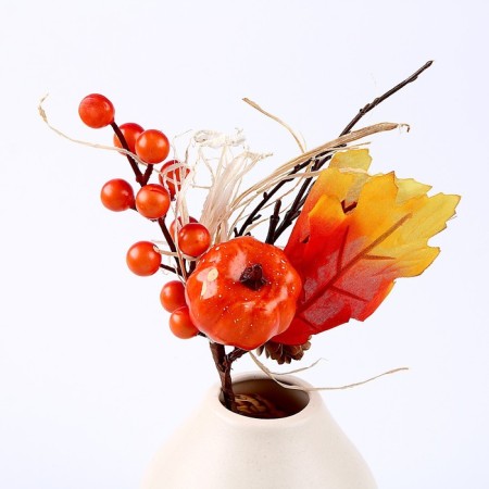 Decor on the stick "Pumpkin and berries" 7 × 15 × 24 cm-2