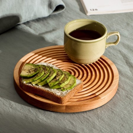Defense board for feeding and serving ADELICA "Olympus", d = 20 × 1.8 cm, birch