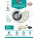Animal bowl Bradex "Smart feeding", 29x21x5cm, stainless steel, plastic, white