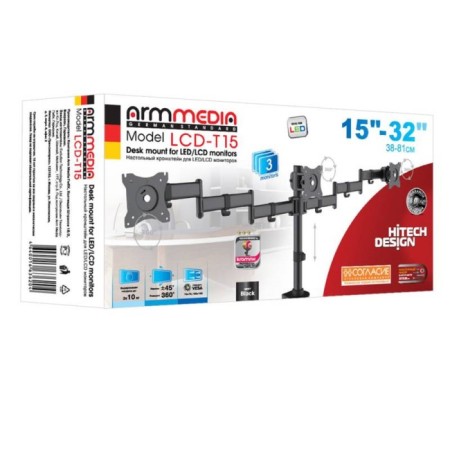 ARM Media LCD-T15 Black 15 "-32" Max.30kg Table Turn and SC 102950-2