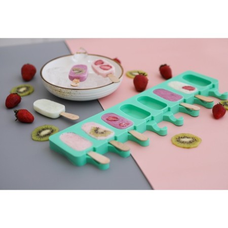 The ice cream uniform "Eskimo", silicone, 42 × 12 cm, 8 cells (6.8 × 3.8 cm), Mix color-14