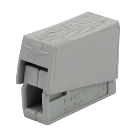 Construction and installation terminal of QMS 224-101 for a lamp per 1 conductor (1.0-2.5)/(0.5-2.5) mm², Ser
