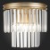 Sconces st. SL1624.201.02. Ercolano. 2x40 watts, E14, 29x32 cm, Shampan