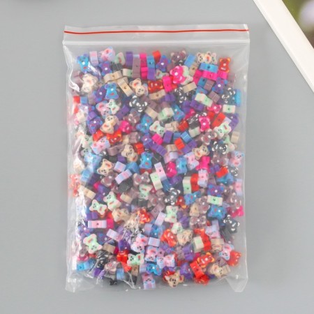 Beads Rubber Figure "Bear" mix, UP. 500 pcs.-3