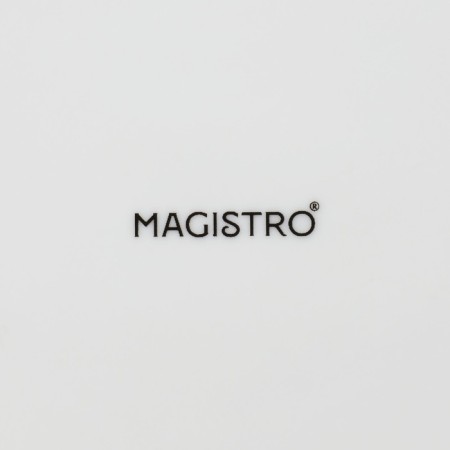 Porcelain dish for serving with a wooden handle Magistro, 15 × 15 cm, white color-7