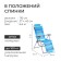 Swess chair, 82x59x116 cm, blue color