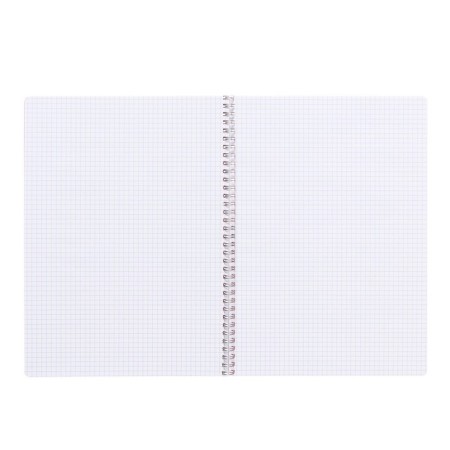 Notebook on the crest A4 48 sheets in the Calligrata cage red, plastic cover, OFSET block-1