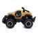 The radio -controlled “Army” jeep works on batteries, sand color