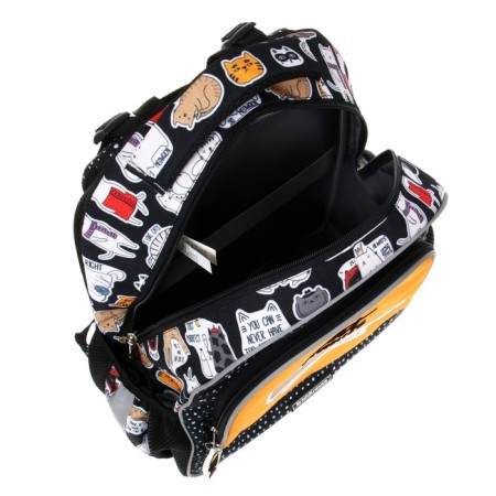 School backpack Erich Krause ergoline 15l, 39 x 28 x 14 cm, ergonomic back, Funny Kittens 56779-7