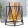 Summary Metal, glass for 1 candle "Eye" D-7.5 cm, gold, black 13x15.5x14.5 cm