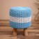 Wicker stool 40x40x50 cm