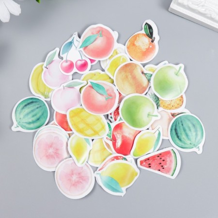 Stickers for creativity "Fruits and berries" set 46 pcs 4.4x4.4x1.1 cm
