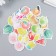Stickers for creativity "Fruits and berries" set 46 pcs 4.4x4.4x1.1 cm