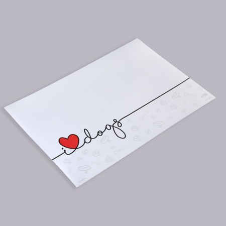Rug for a bowl "I Love Dogs", 43x28cm-3